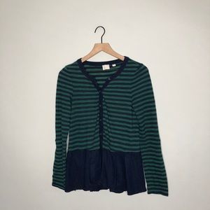 Anthropologie Postmark striped top